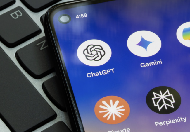 A phone with apps on it